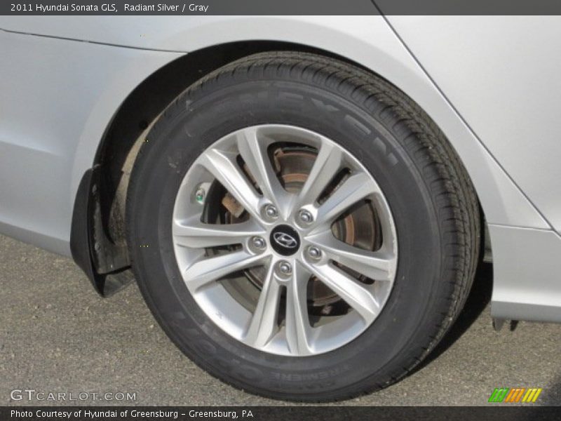 Radiant Silver / Gray 2011 Hyundai Sonata GLS