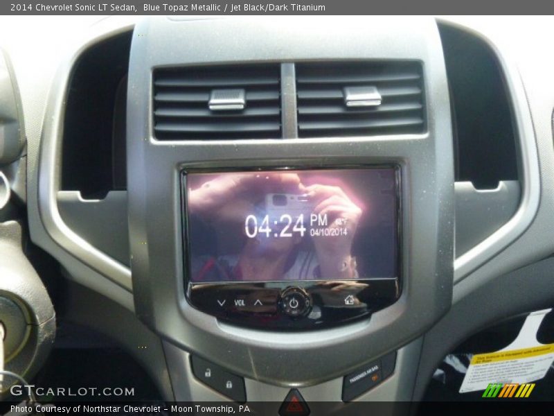 Blue Topaz Metallic / Jet Black/Dark Titanium 2014 Chevrolet Sonic LT Sedan
