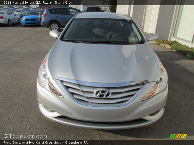Radiant Silver / Gray 2011 Hyundai Sonata GLS