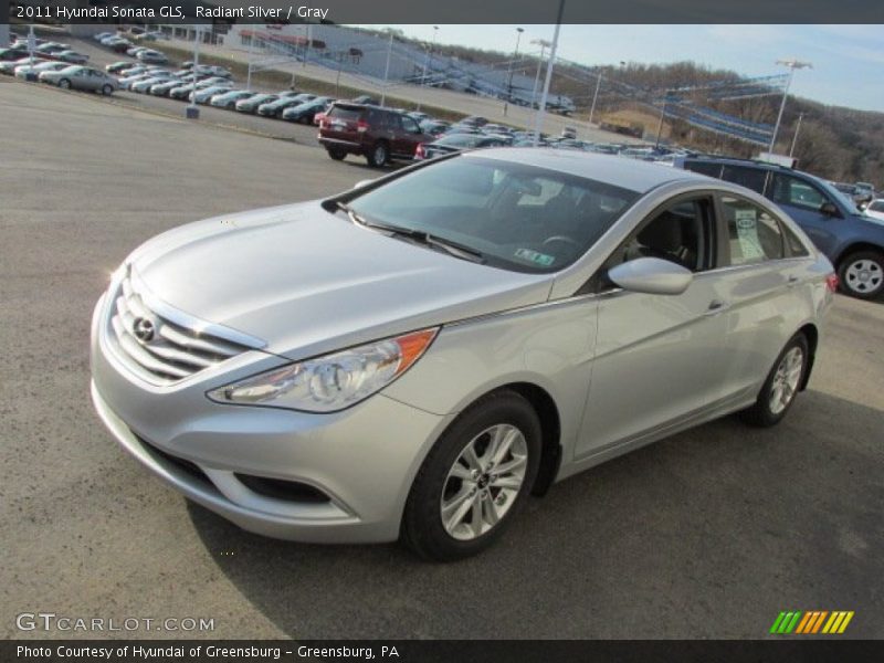 Radiant Silver / Gray 2011 Hyundai Sonata GLS
