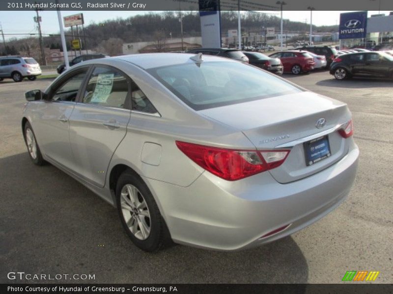 Radiant Silver / Gray 2011 Hyundai Sonata GLS