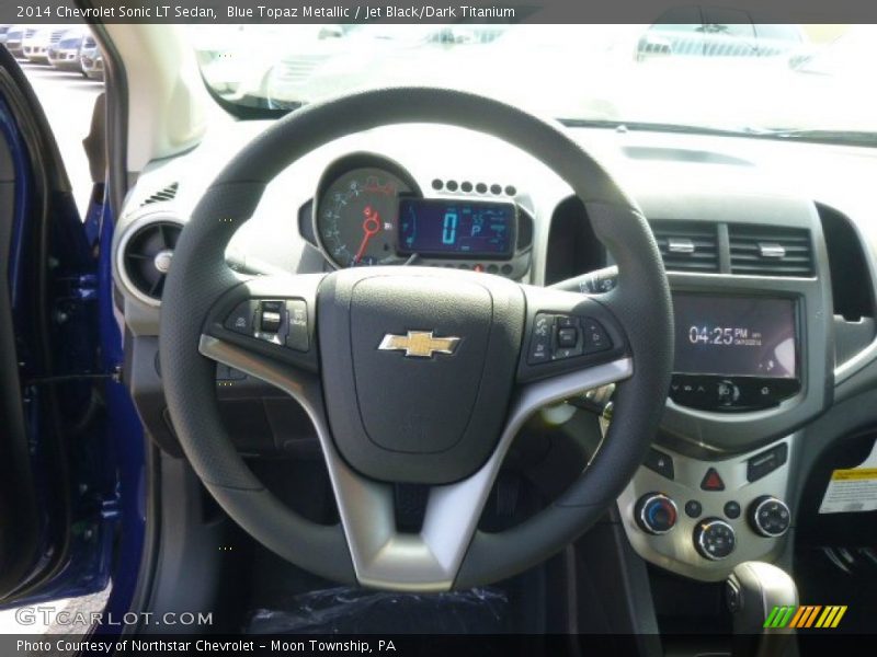 Blue Topaz Metallic / Jet Black/Dark Titanium 2014 Chevrolet Sonic LT Sedan