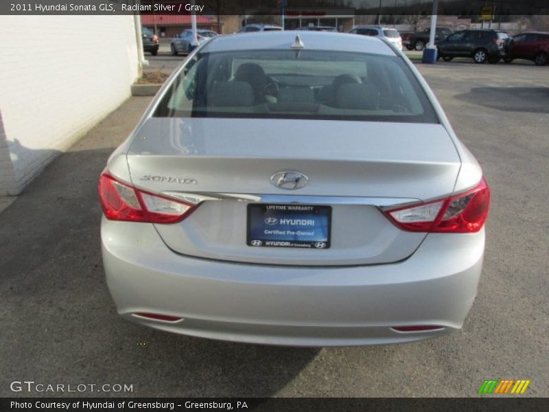 Radiant Silver / Gray 2011 Hyundai Sonata GLS
