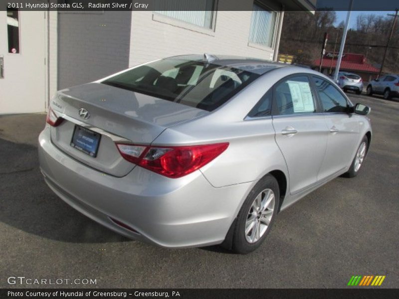 Radiant Silver / Gray 2011 Hyundai Sonata GLS