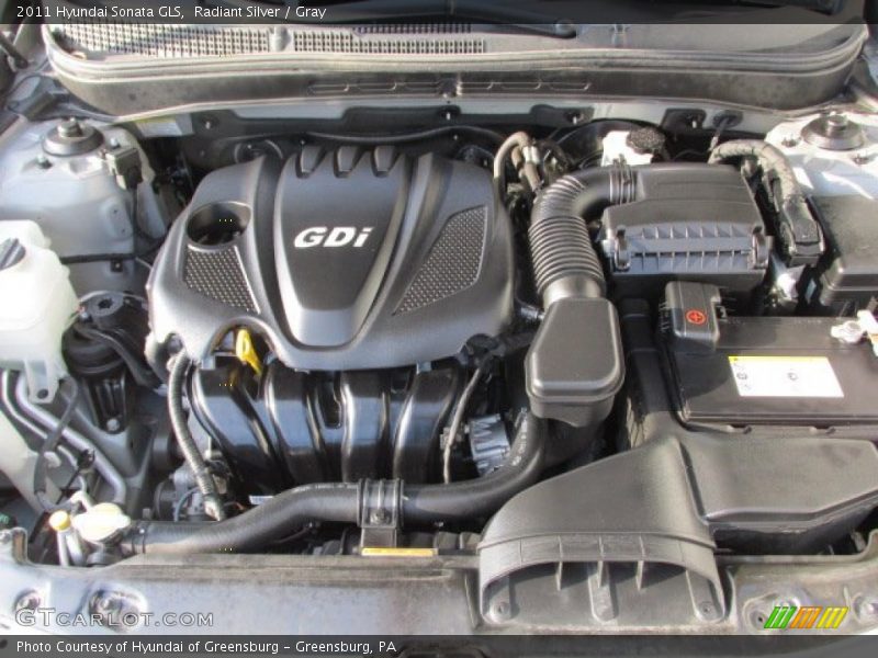 Radiant Silver / Gray 2011 Hyundai Sonata GLS