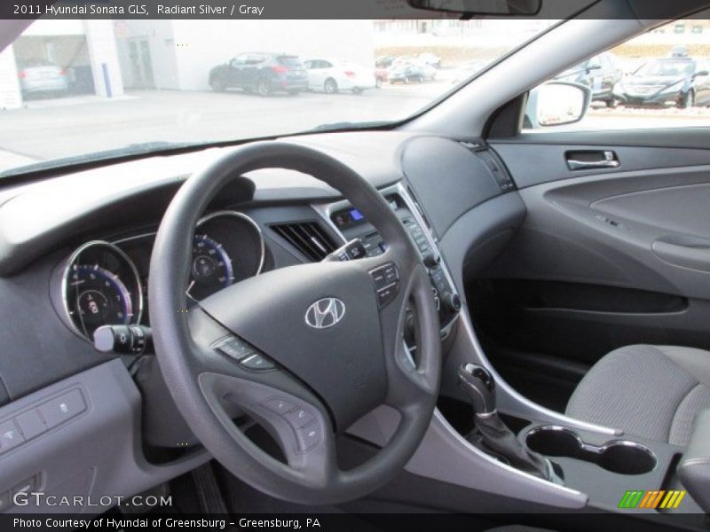 Radiant Silver / Gray 2011 Hyundai Sonata GLS