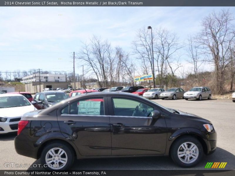 Mocha Bronze Metallic / Jet Black/Dark Titanium 2014 Chevrolet Sonic LT Sedan