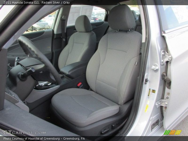 Radiant Silver / Gray 2011 Hyundai Sonata GLS