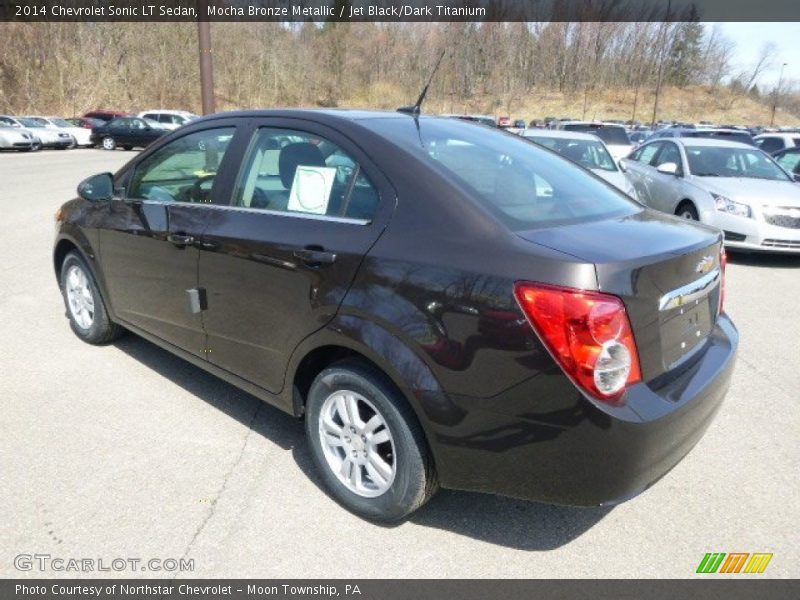 Mocha Bronze Metallic / Jet Black/Dark Titanium 2014 Chevrolet Sonic LT Sedan