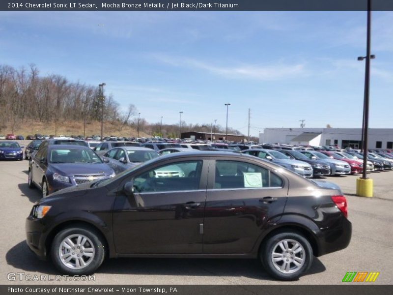 Mocha Bronze Metallic / Jet Black/Dark Titanium 2014 Chevrolet Sonic LT Sedan