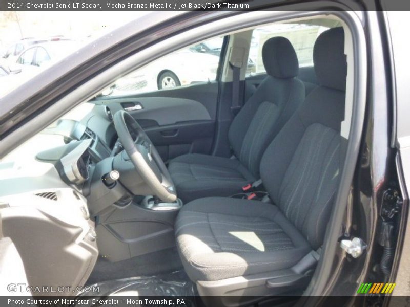 Mocha Bronze Metallic / Jet Black/Dark Titanium 2014 Chevrolet Sonic LT Sedan