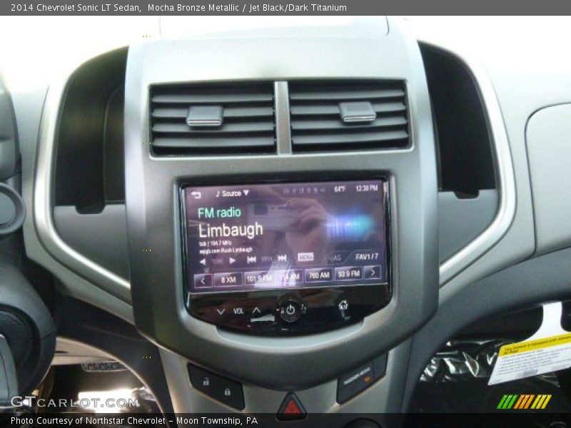 Mocha Bronze Metallic / Jet Black/Dark Titanium 2014 Chevrolet Sonic LT Sedan