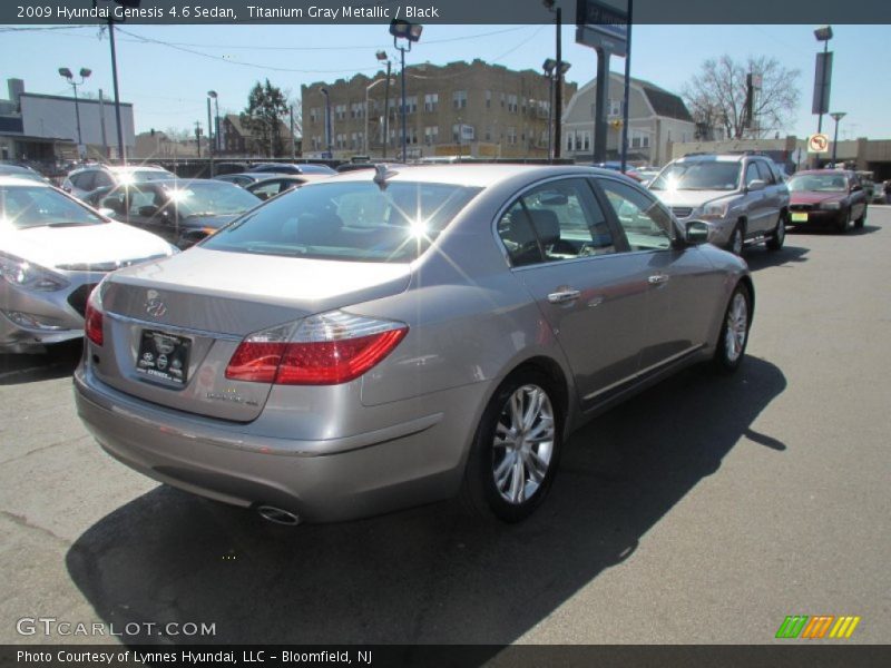 Titanium Gray Metallic / Black 2009 Hyundai Genesis 4.6 Sedan