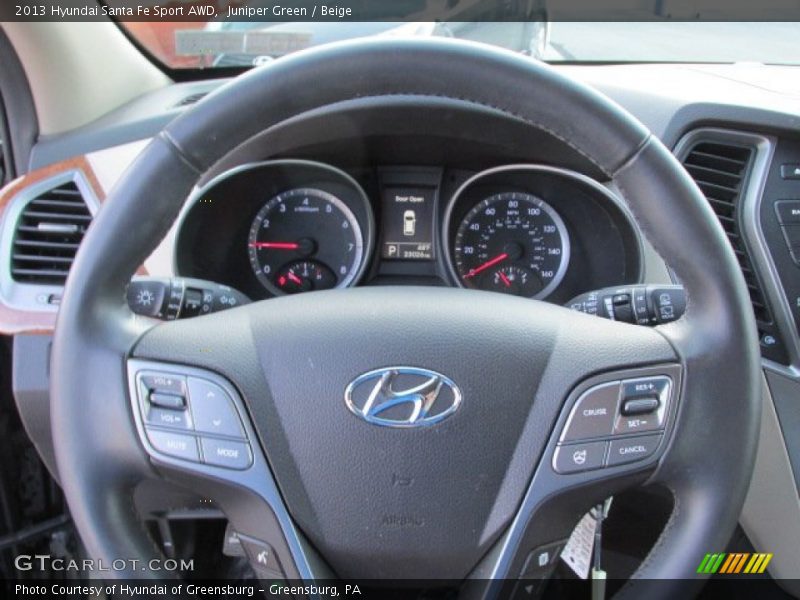 Juniper Green / Beige 2013 Hyundai Santa Fe Sport AWD