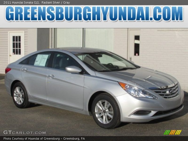 Radiant Silver / Gray 2011 Hyundai Sonata GLS