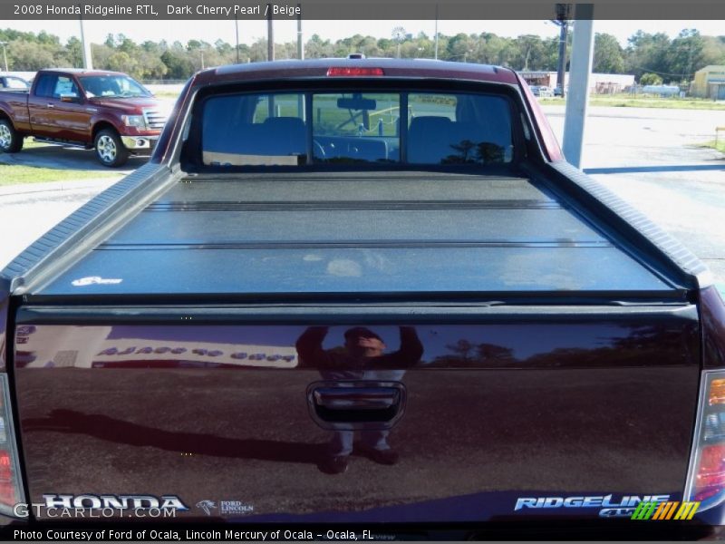 Dark Cherry Pearl / Beige 2008 Honda Ridgeline RTL