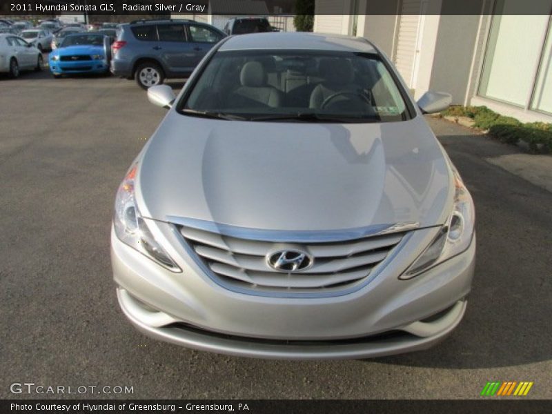 Radiant Silver / Gray 2011 Hyundai Sonata GLS