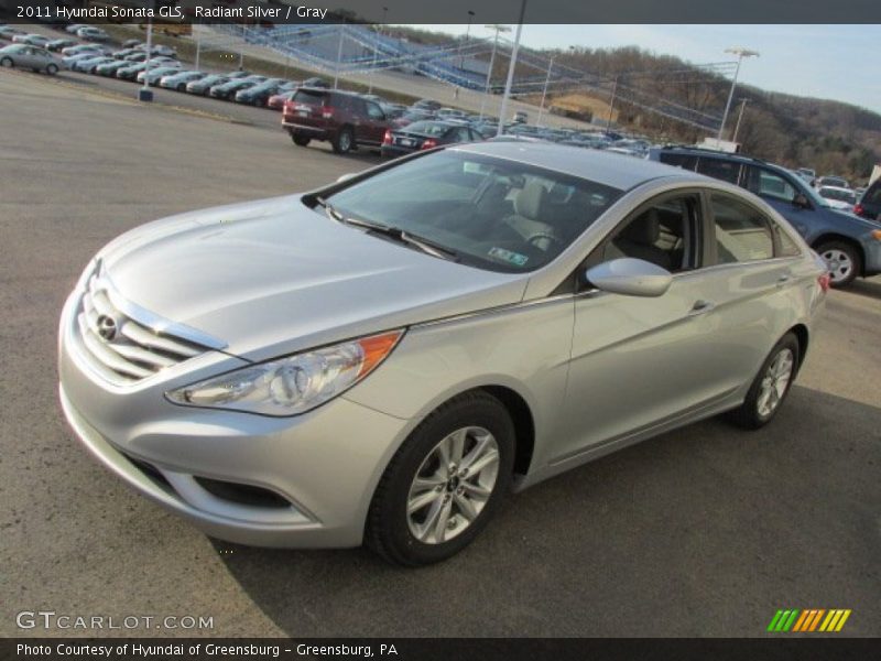 Radiant Silver / Gray 2011 Hyundai Sonata GLS
