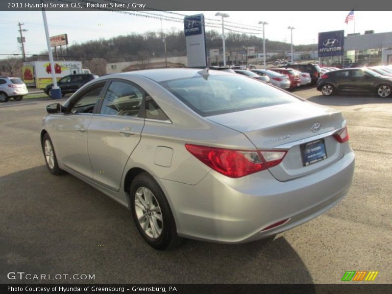 Radiant Silver / Gray 2011 Hyundai Sonata GLS
