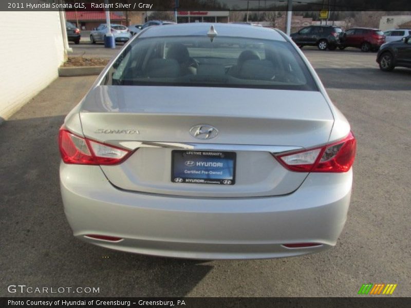 Radiant Silver / Gray 2011 Hyundai Sonata GLS