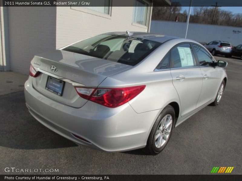 Radiant Silver / Gray 2011 Hyundai Sonata GLS