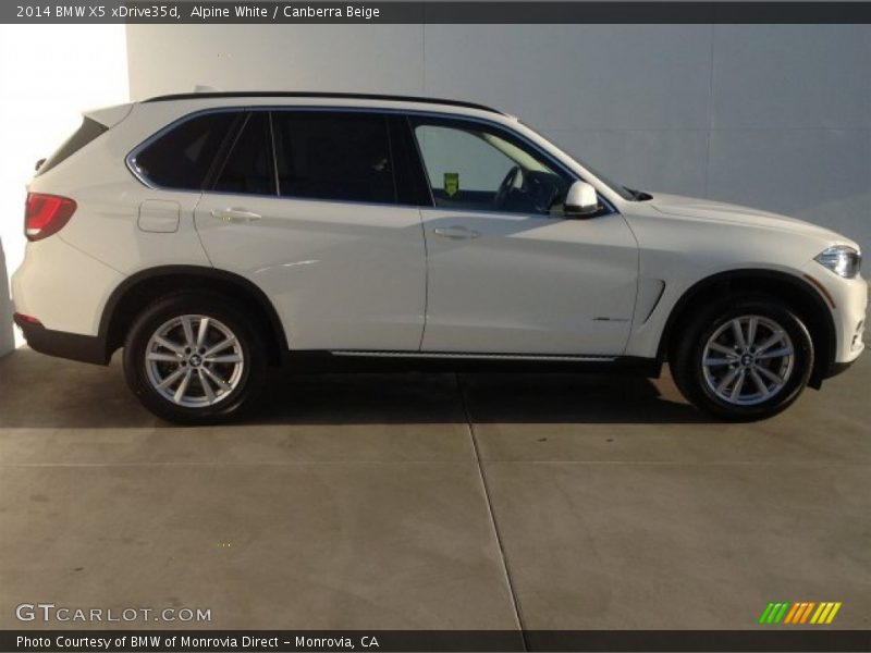 Alpine White / Canberra Beige 2014 BMW X5 xDrive35d