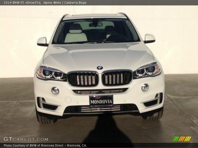 Alpine White / Canberra Beige 2014 BMW X5 xDrive35d