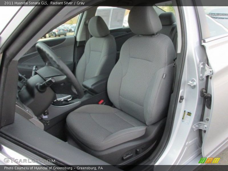 Radiant Silver / Gray 2011 Hyundai Sonata GLS