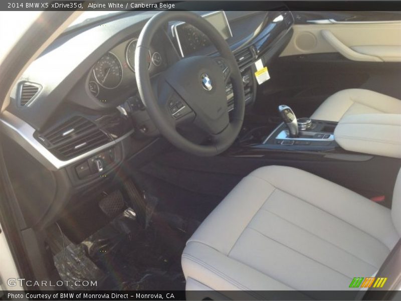 Alpine White / Canberra Beige 2014 BMW X5 xDrive35d
