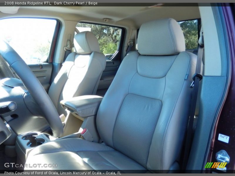 Dark Cherry Pearl / Beige 2008 Honda Ridgeline RTL