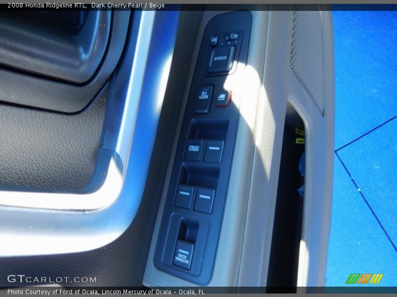 Dark Cherry Pearl / Beige 2008 Honda Ridgeline RTL