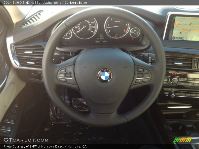 Alpine White / Canberra Beige 2014 BMW X5 xDrive35d