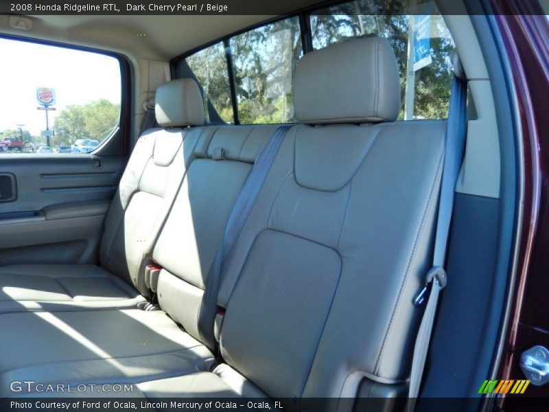 Dark Cherry Pearl / Beige 2008 Honda Ridgeline RTL