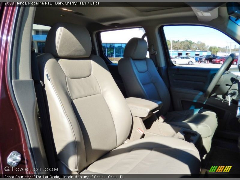 Dark Cherry Pearl / Beige 2008 Honda Ridgeline RTL