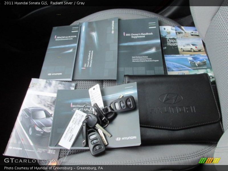 Radiant Silver / Gray 2011 Hyundai Sonata GLS