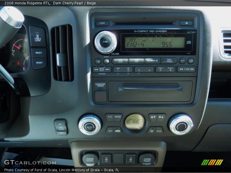 Dark Cherry Pearl / Beige 2008 Honda Ridgeline RTL
