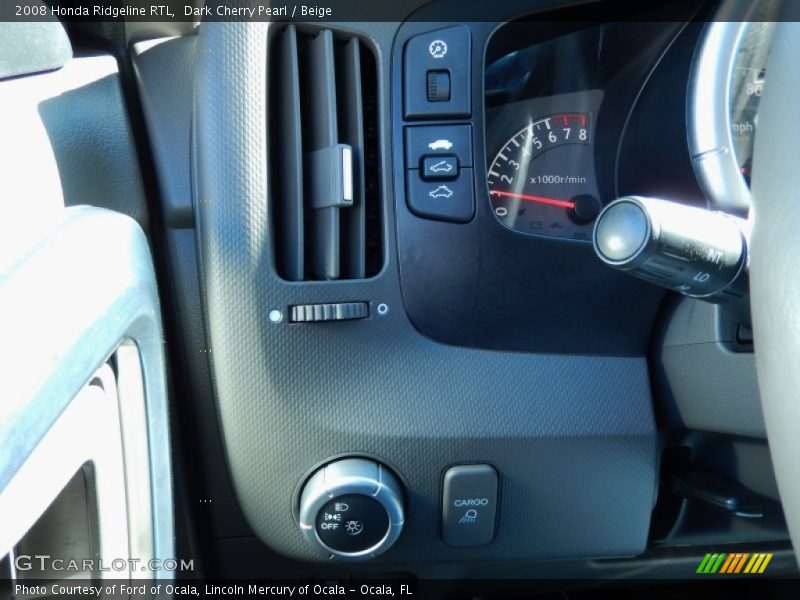 Dark Cherry Pearl / Beige 2008 Honda Ridgeline RTL