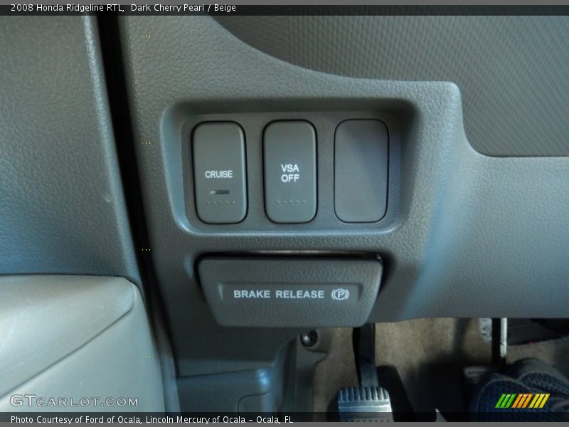 Dark Cherry Pearl / Beige 2008 Honda Ridgeline RTL