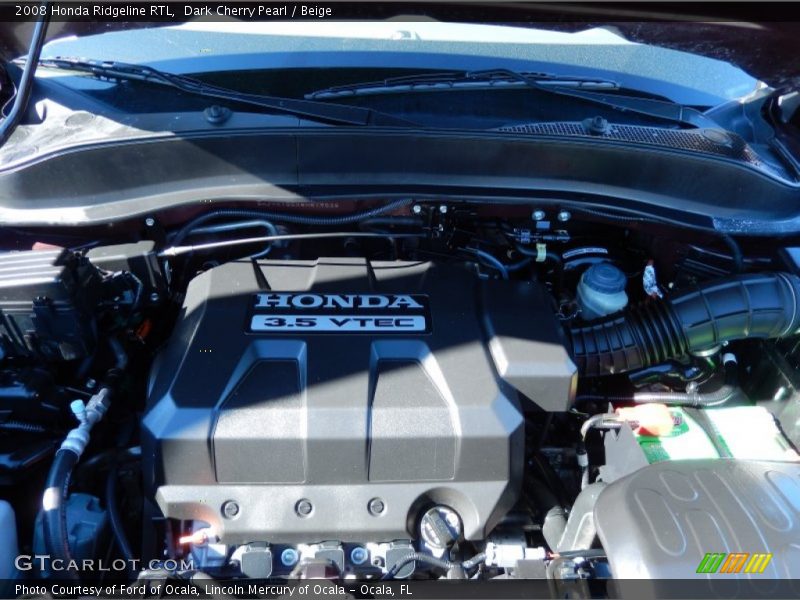 Dark Cherry Pearl / Beige 2008 Honda Ridgeline RTL
