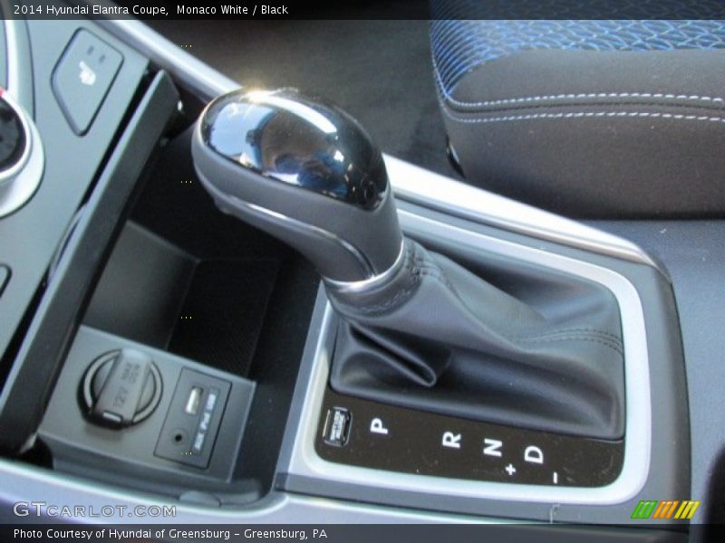 Monaco White / Black 2014 Hyundai Elantra Coupe