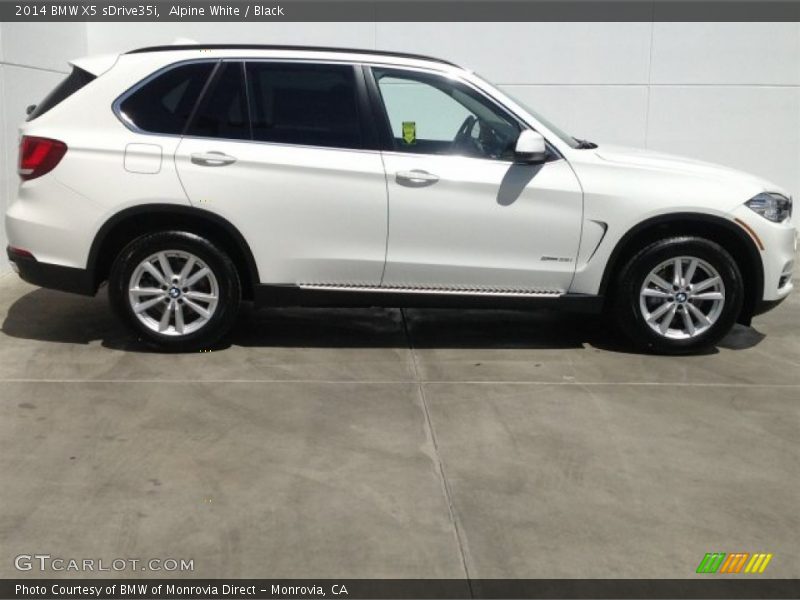 Alpine White / Black 2014 BMW X5 sDrive35i