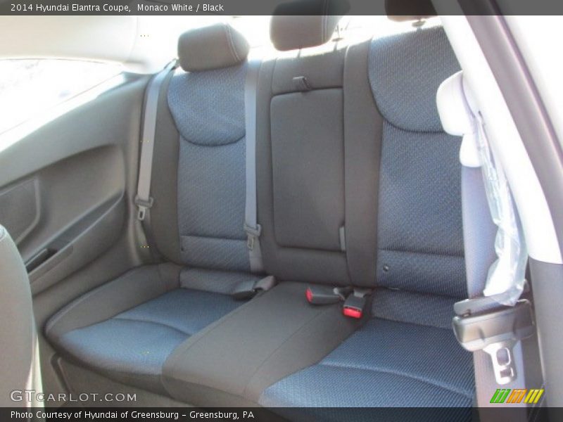 Monaco White / Black 2014 Hyundai Elantra Coupe