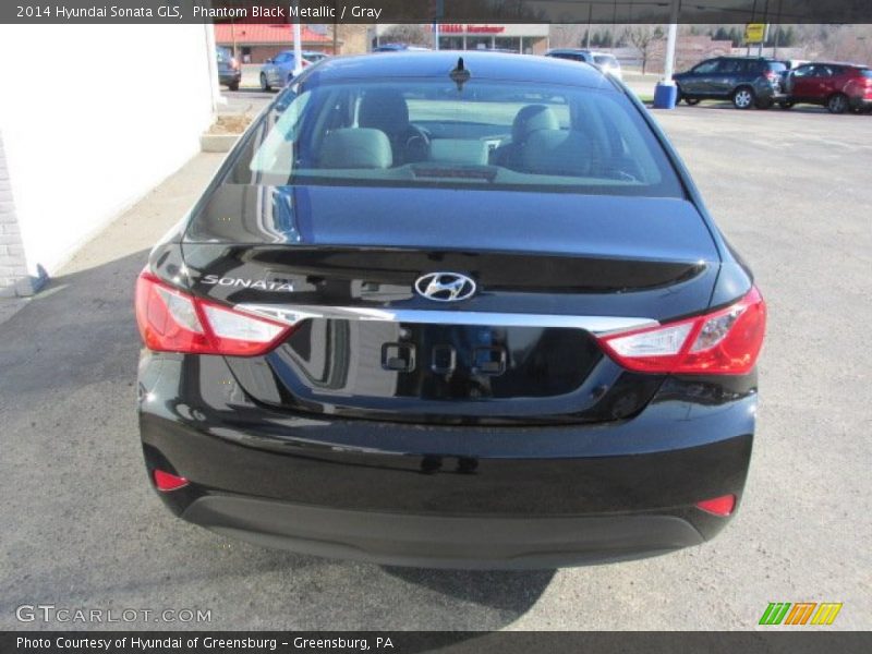 Phantom Black Metallic / Gray 2014 Hyundai Sonata GLS