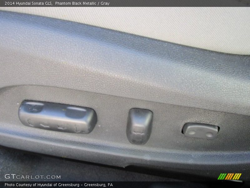 Phantom Black Metallic / Gray 2014 Hyundai Sonata GLS