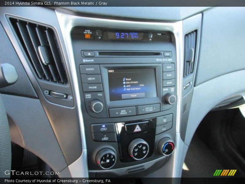 Phantom Black Metallic / Gray 2014 Hyundai Sonata GLS