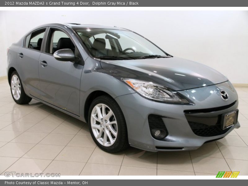 Dolphin Gray Mica / Black 2012 Mazda MAZDA3 s Grand Touring 4 Door