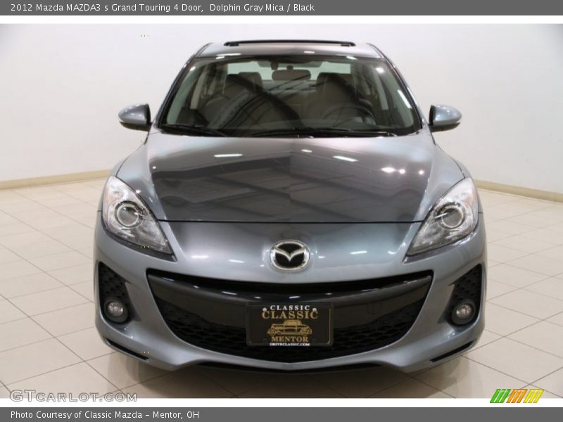 Dolphin Gray Mica / Black 2012 Mazda MAZDA3 s Grand Touring 4 Door