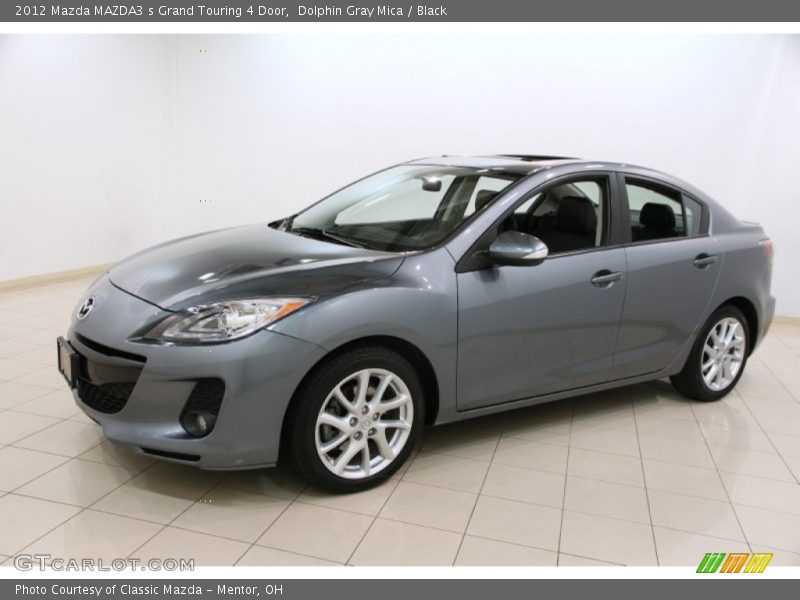 Dolphin Gray Mica / Black 2012 Mazda MAZDA3 s Grand Touring 4 Door
