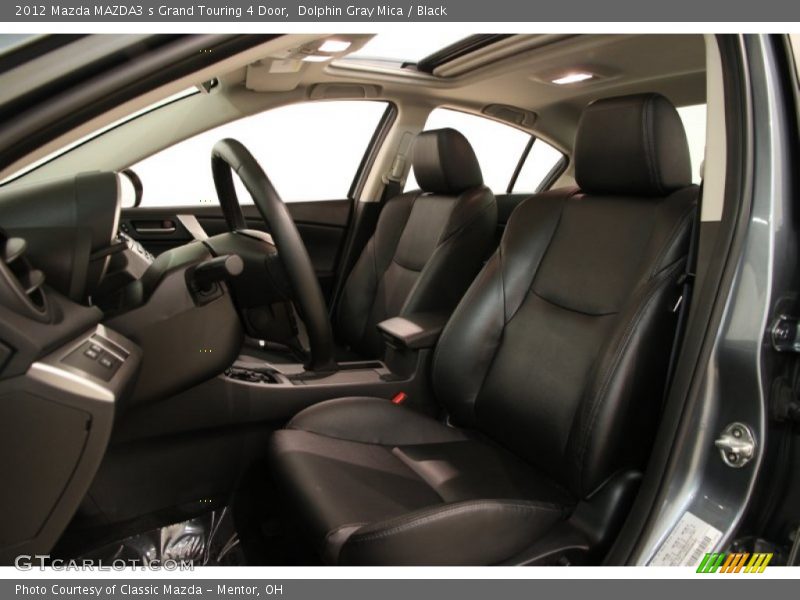 Dolphin Gray Mica / Black 2012 Mazda MAZDA3 s Grand Touring 4 Door
