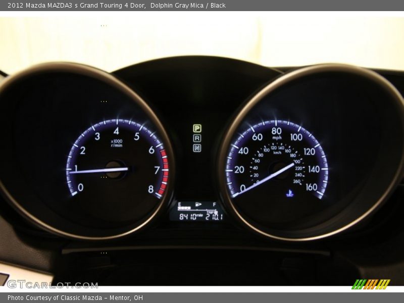 Dolphin Gray Mica / Black 2012 Mazda MAZDA3 s Grand Touring 4 Door
